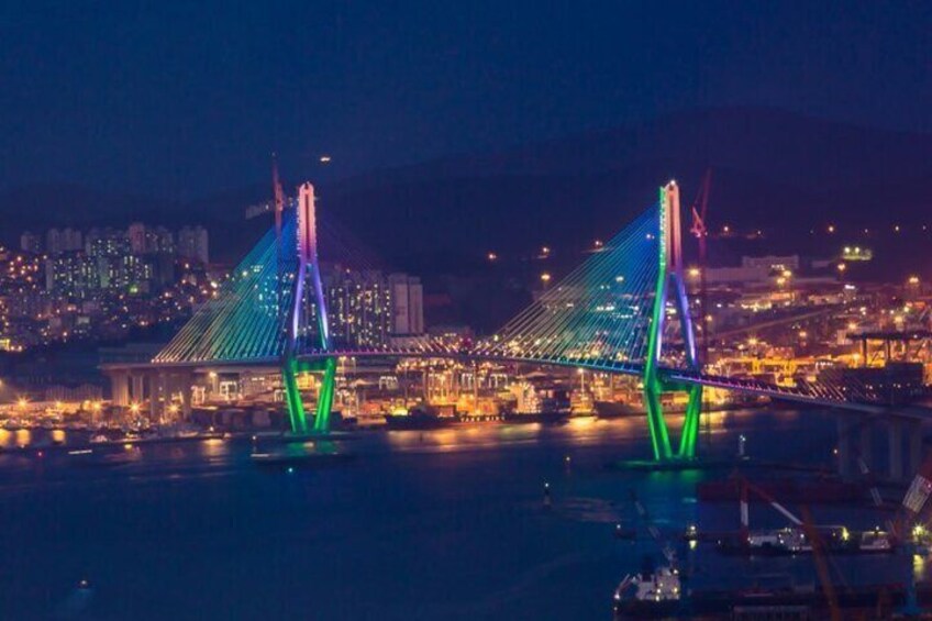 Busan Glowing Panorama Private Night Tour for Max 6 Guests