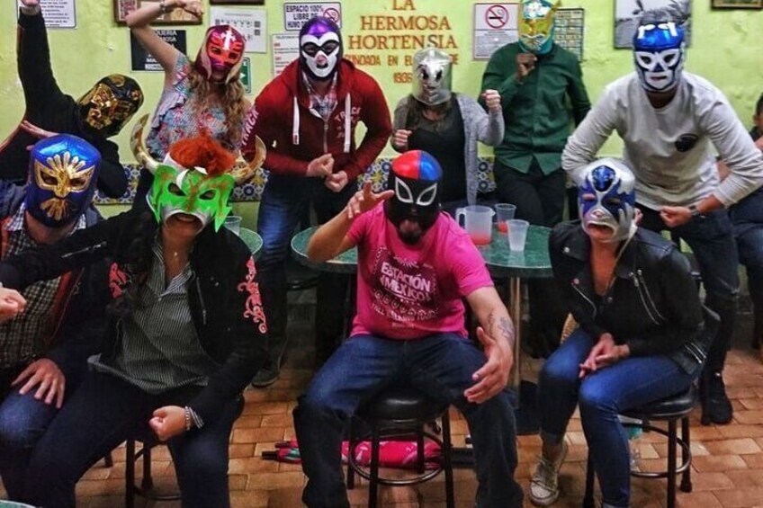 Drinks, Music and Lucha libre on a Saturday Night in Mexico City