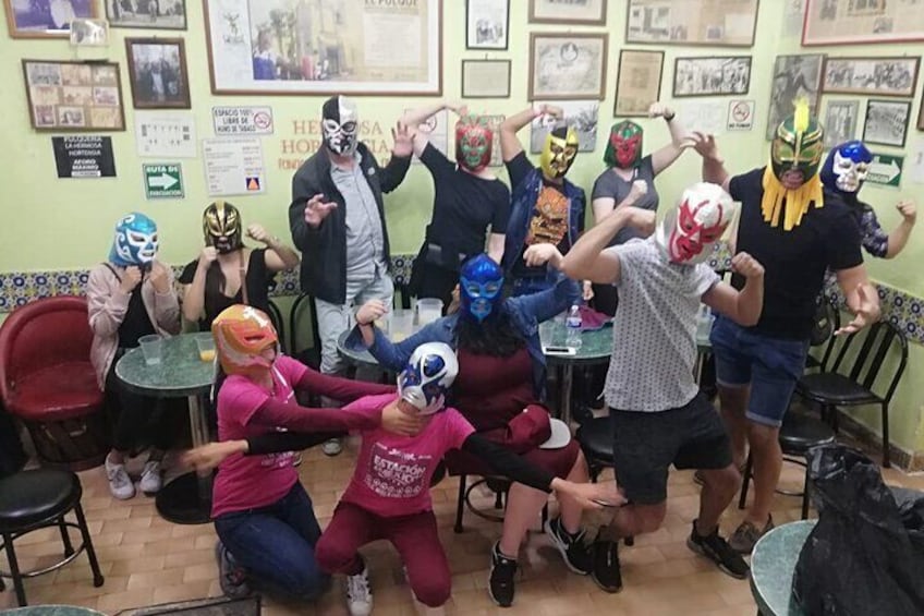 Drinks, Music and Lucha libre on a Saturday Night in Mexico City
