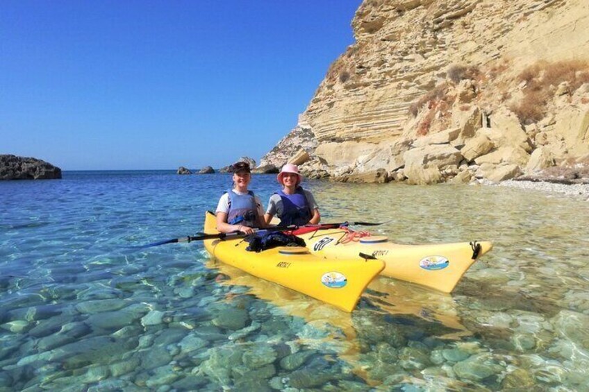 Guided Kayak Excursion in the Gulf of Cagliari