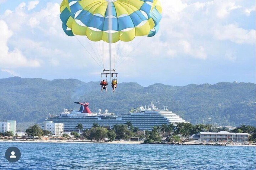 Parasailing, Sea Tubing & Jet Ski from Montego Bay- Private tour