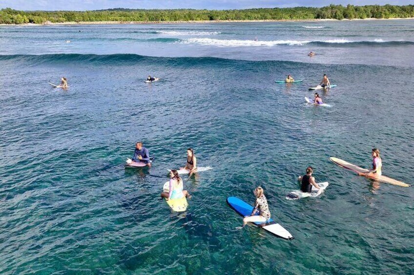 Surf lessons Guadeloupe beginners intermediate confirmed