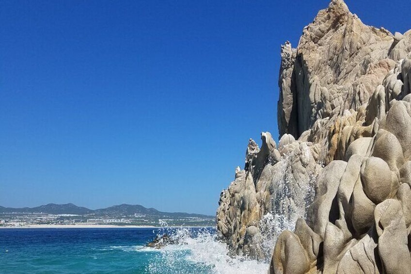 View from Lovers Beach by the Arch of Cabo San Lucas