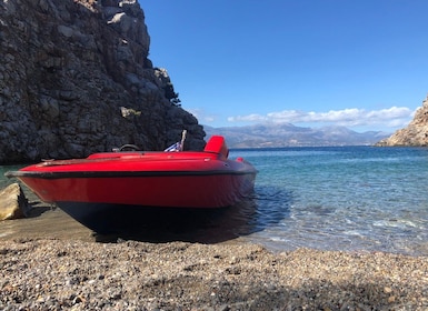 Agios Nikolaos: Mirabello Bay Speedboat Tour mit Schnorcheln