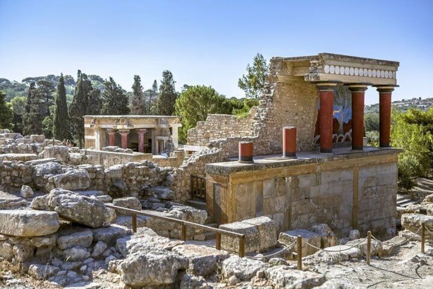 Knossos Palace, Olive Mill-Winery Visit with Tastings and Lunch 