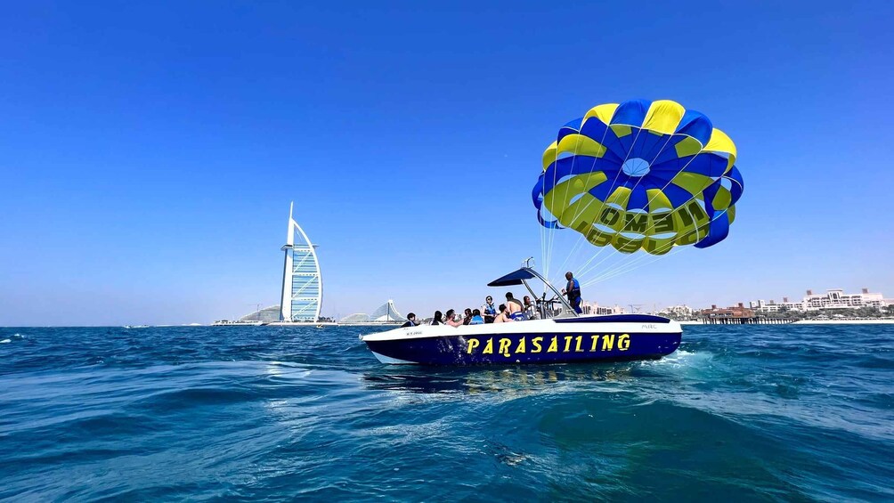 Picture 2 for Activity Dubai: Parasailing Adventure with Stunning Burj Al Arab View