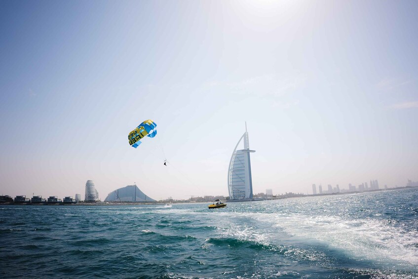 Picture 1 for Activity Dubai: Parasailing Adventure with Stunning Burj Al Arab View