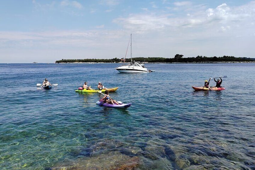 Rovinj Golden Cape Desert Islands Kayak & Snorkeling Tour