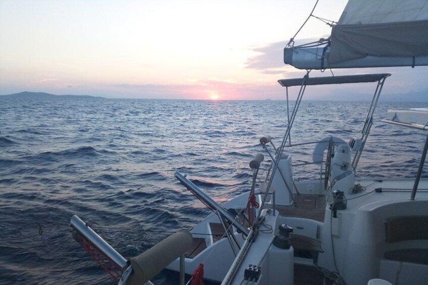 Mykonos South Coast Sunset Safari sailing tour (small group up to 10 guests)