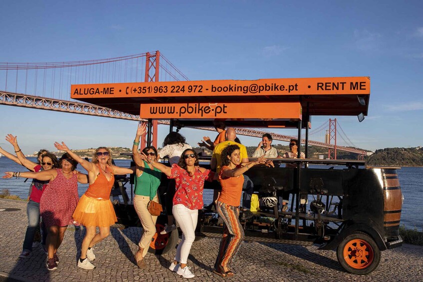 Picture 2 for Activity Fun beer bike by the seafront in Lisbon