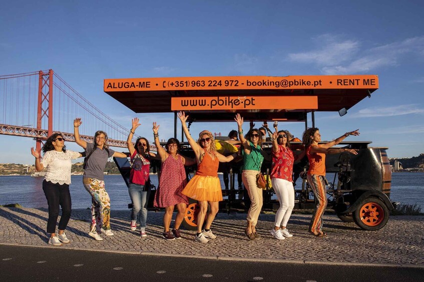 Picture 3 for Activity Fun beer bike by the seafront in Lisbon