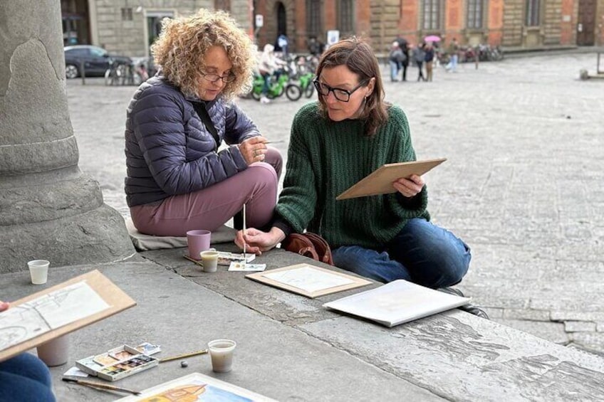 Drawing and Watercolor Workshop in the Heart of Florence