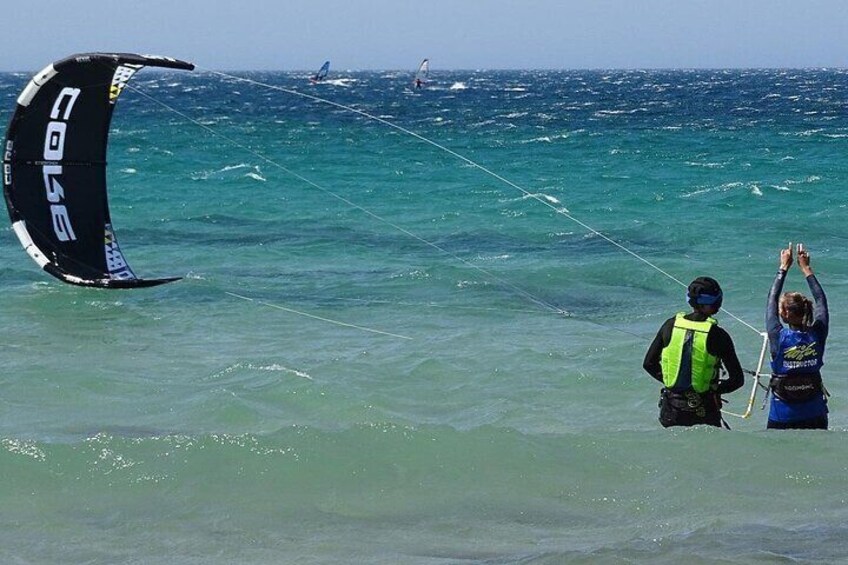 Private Kitesurf lessons. Semi-Private Kitesurfing lessons. Fee.