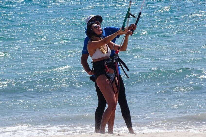 Private Kitesurf lessons. Semi-Private Kitesurfing lessons. Fee.