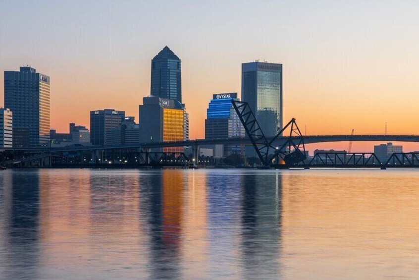 Jacksonville, FL Strauss Bridge at sunset