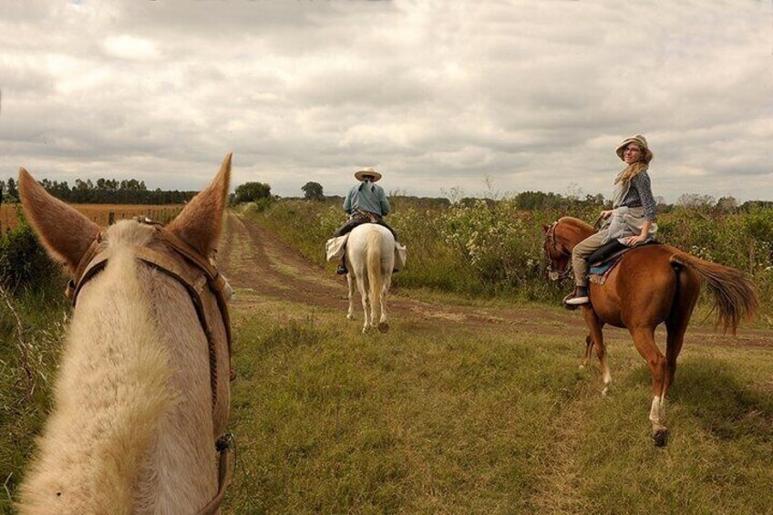 Horse riding in the Pampas