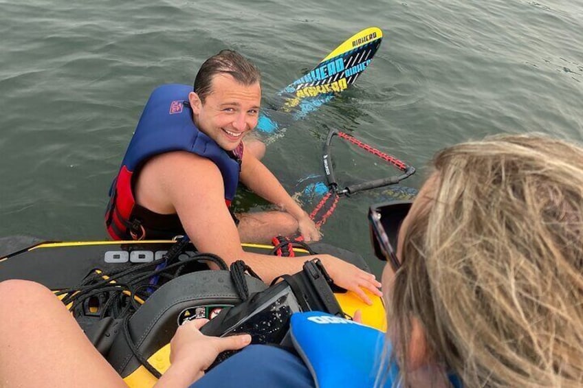 Wet in Water Skiing