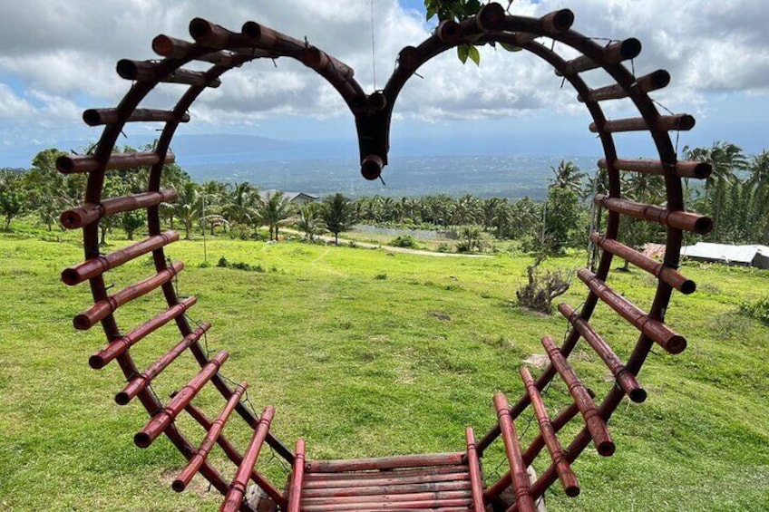 View from the hillside coffee house above the diving town of Dauin, Negros Oriental.