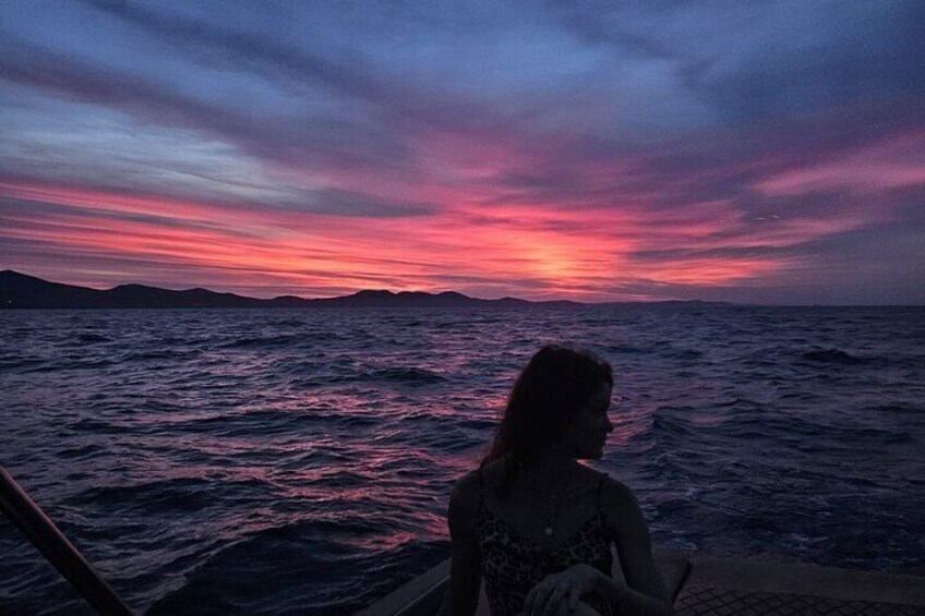 Romantic Zadar Sunset Boat Tour with a Glass of Aperol Spritz
