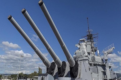 Battleships of WWII at Pearl Harbour from Kauai