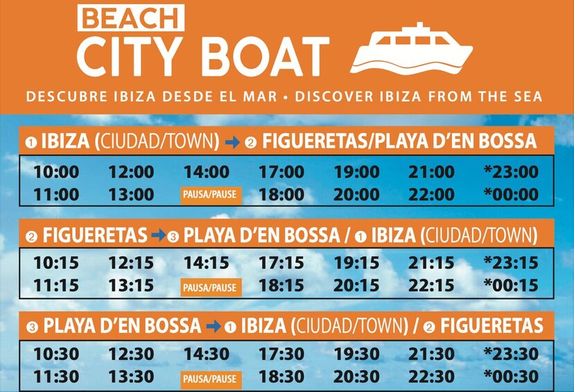 Picture 1 for Activity Ibiza: Boat transfer to Playa d'en Bossa and Figueretes