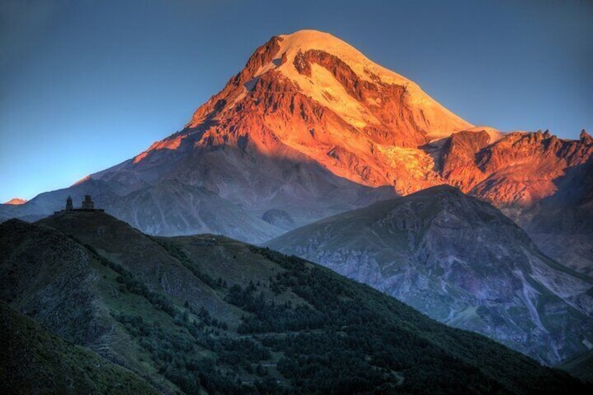 The Gergeti Trinity Church, Ice mountain 