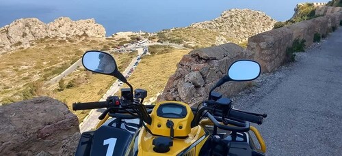 Alcudia: recorrido turístico en quad con mirador y playa