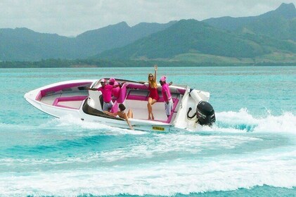 All inclusive SPEEDBOAT FULL DAY to ILE AUX CERF & GRSE WATERFALL