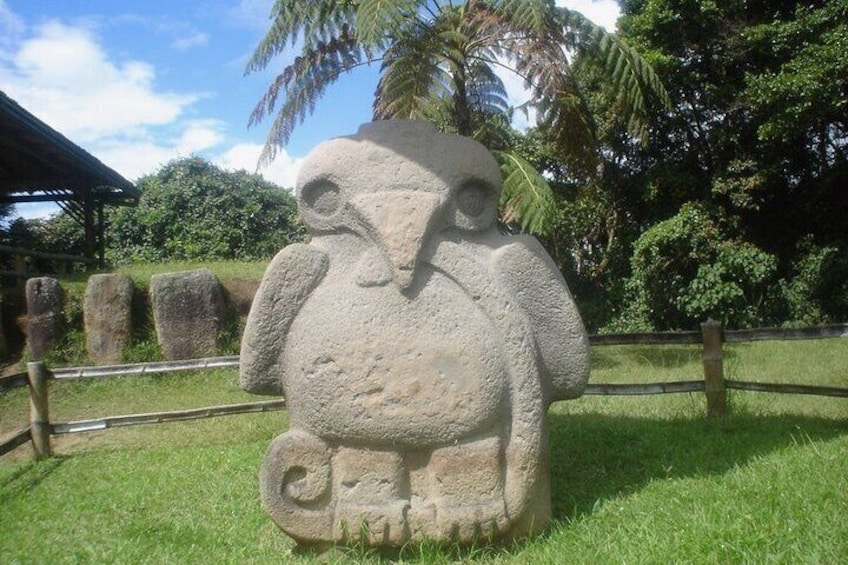 The archaeological park with a guide