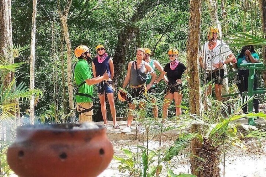 Extreme Adventure in Cobá (ATVs + Zip Lines + Cenote + Buffet)