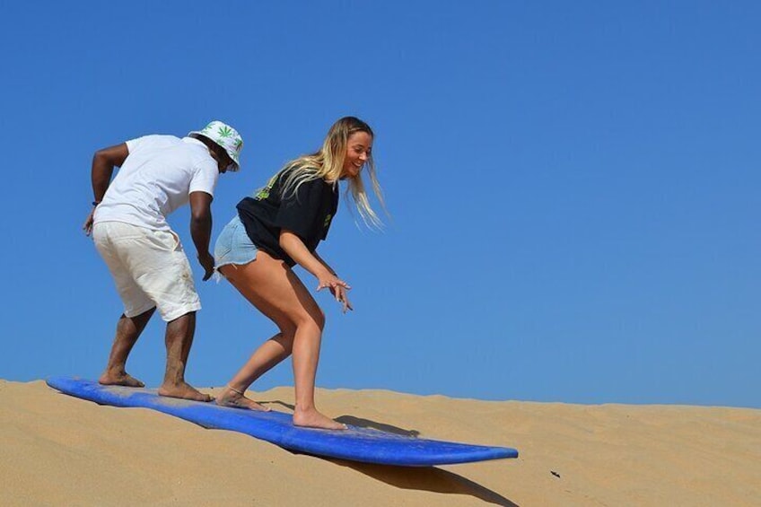 Small-Group Sandboarding in Agadir 