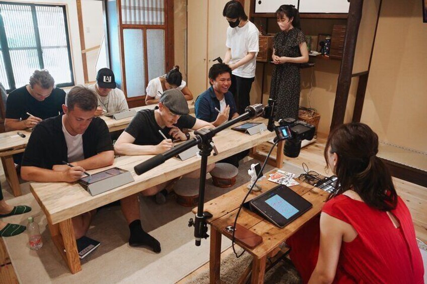 Calligraphy & Digital Art Workshop in Kyoto 