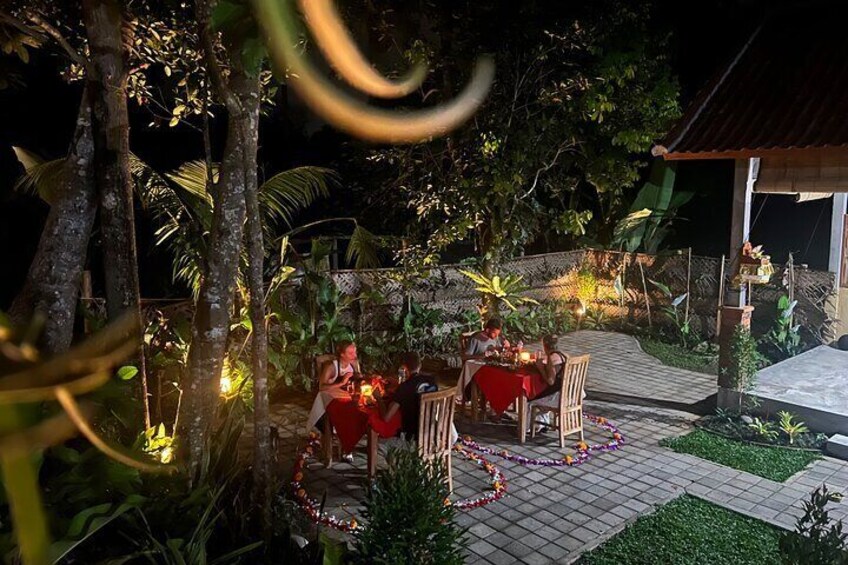 Evening Cooking Class with Romantic Dinner in Ubud