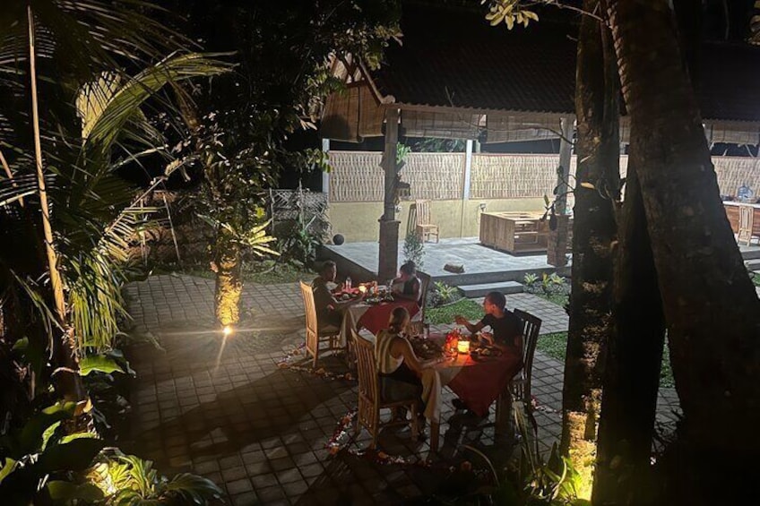 Evening Cooking Class with Romantic Dinner in Ubud