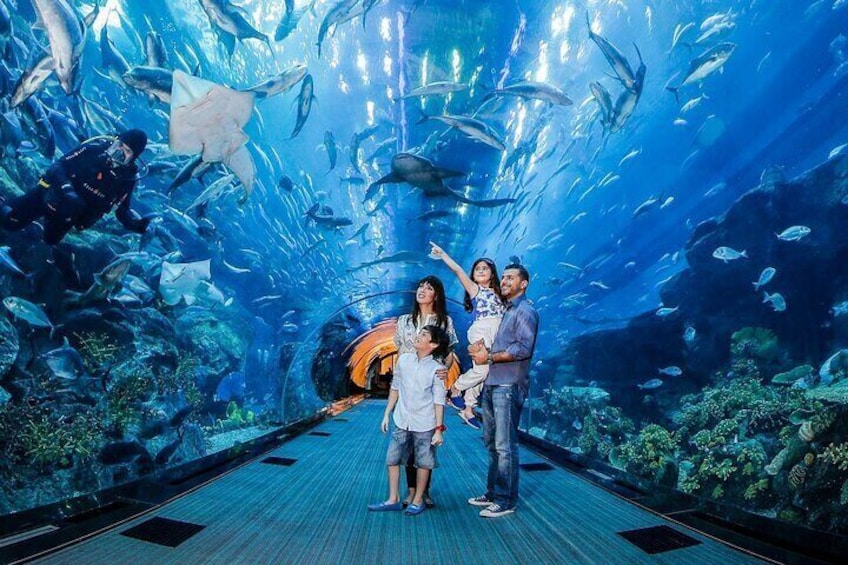 Burj Khalifa At The Top with Dubai Aquarium Ticket