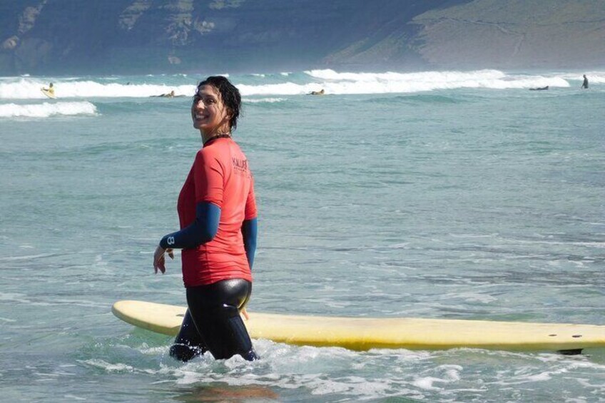 2 and a half hour Surf Lesson in Caleta de Famara, Lanzarote