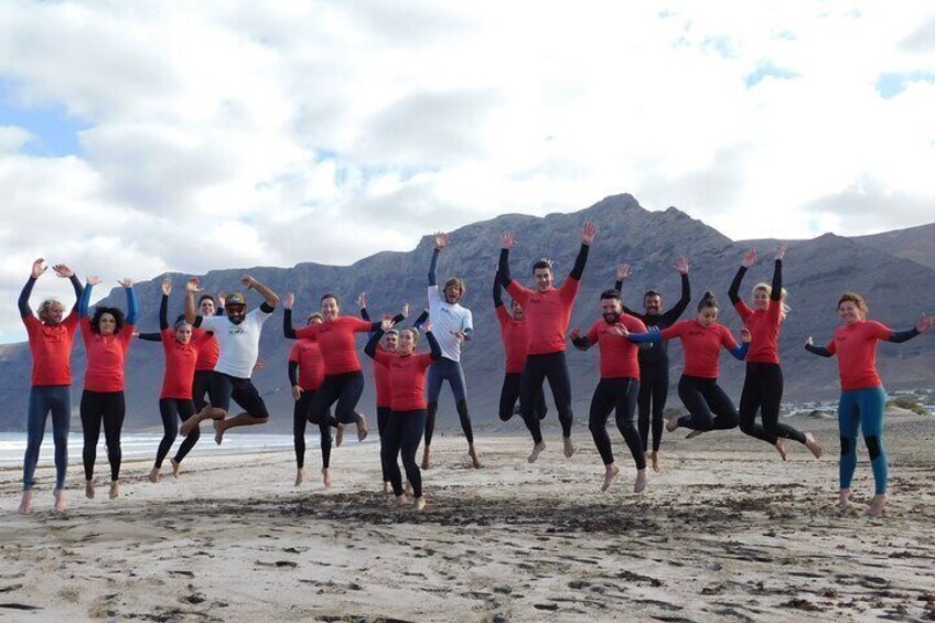 2 and a half hour Surf Lesson in Caleta de Famara, Lanzarote