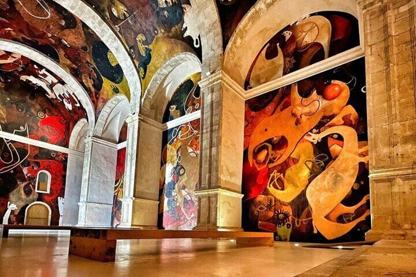 Interior view of the Jesús Mateo Mural Painting Art Center