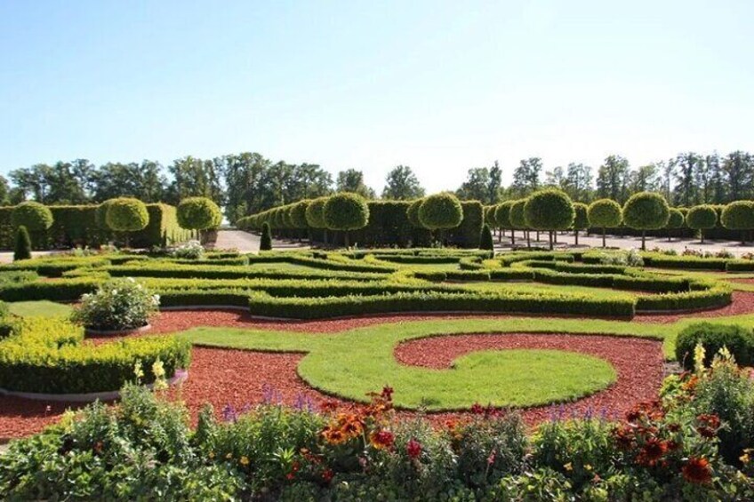 Rundale palace french garden