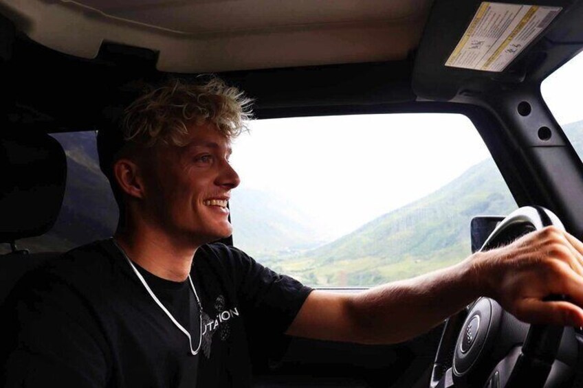 Just happy me in de mountains