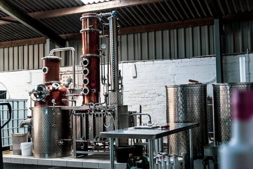 Nelson's custom-built 150l copper still - Victory