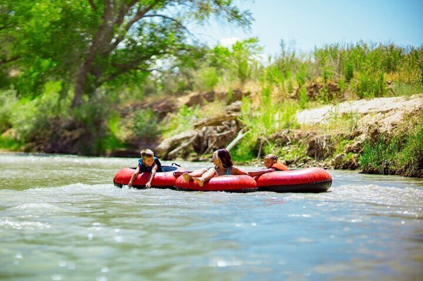 Enjoy a fun tubing experience on the Virgin River in Zion