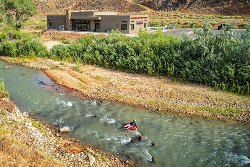Enjoying a tubing adventure on the Virgin River in Zion
