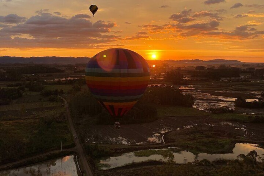 Balloon flight in the Canyons of Santa Catarina
