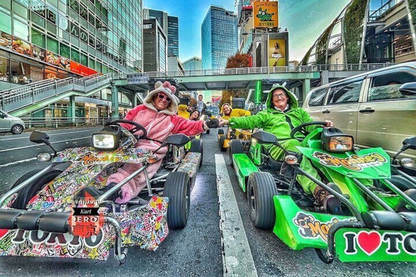 90 min Tokyo Go-Kart: Shibuya Crossing and Tokyo Tower*IDP MUST*