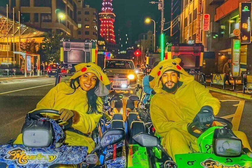 90 min Tokyo Go-Kart: Shibuya Crossing and Tokyo Tower*IDP MUST*