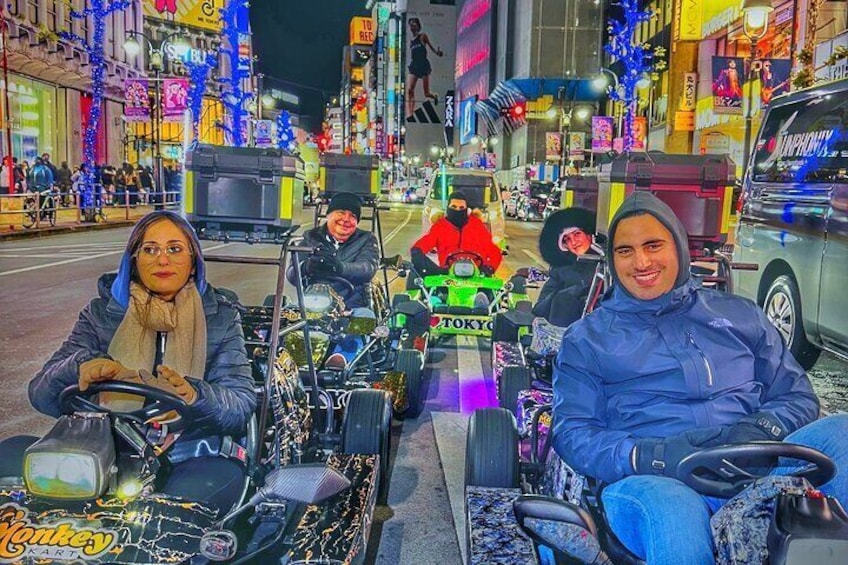 90 min Tokyo Go-Kart: Shibuya Crossing and Tokyo Tower*IDP MUST*