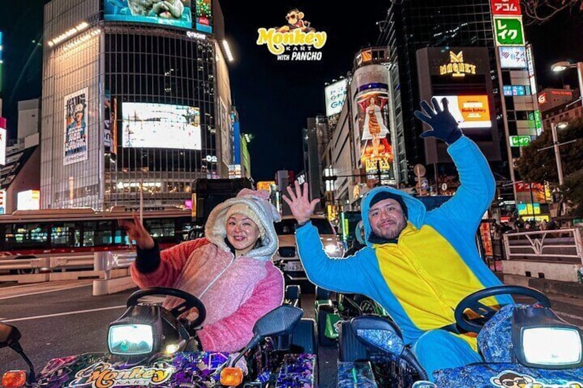 90 min Tokyo Go-Kart: Shibuya Crossing and Tokyo Tower*IDP MUST*