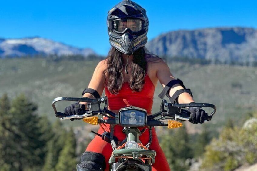 Private electric dirt bike tour with Tahoe Outdoor Adventures!
