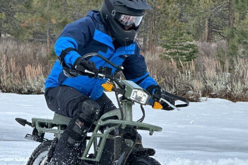 Electric dirt bike tour with Tahoe Outdoor Adventures is the ultimate way to tour Lake Tahoe!
